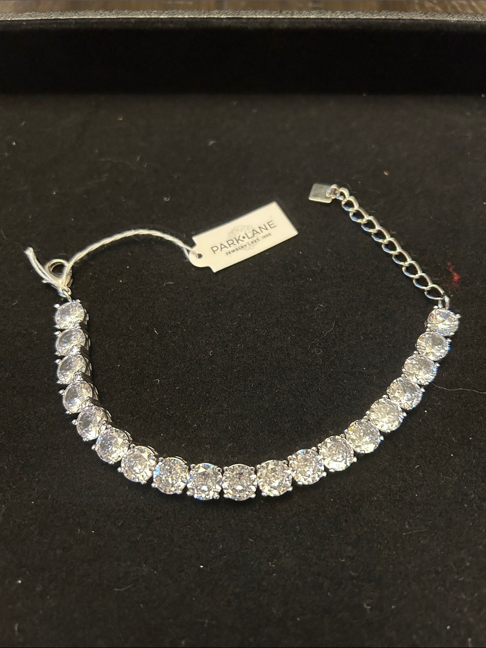 Park Lane Silver Sparkling Round 3ct Cubic Zirconia Tennis Bracelet